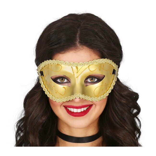 Guirca Creations Oogmasker - Venetiaans - Goud