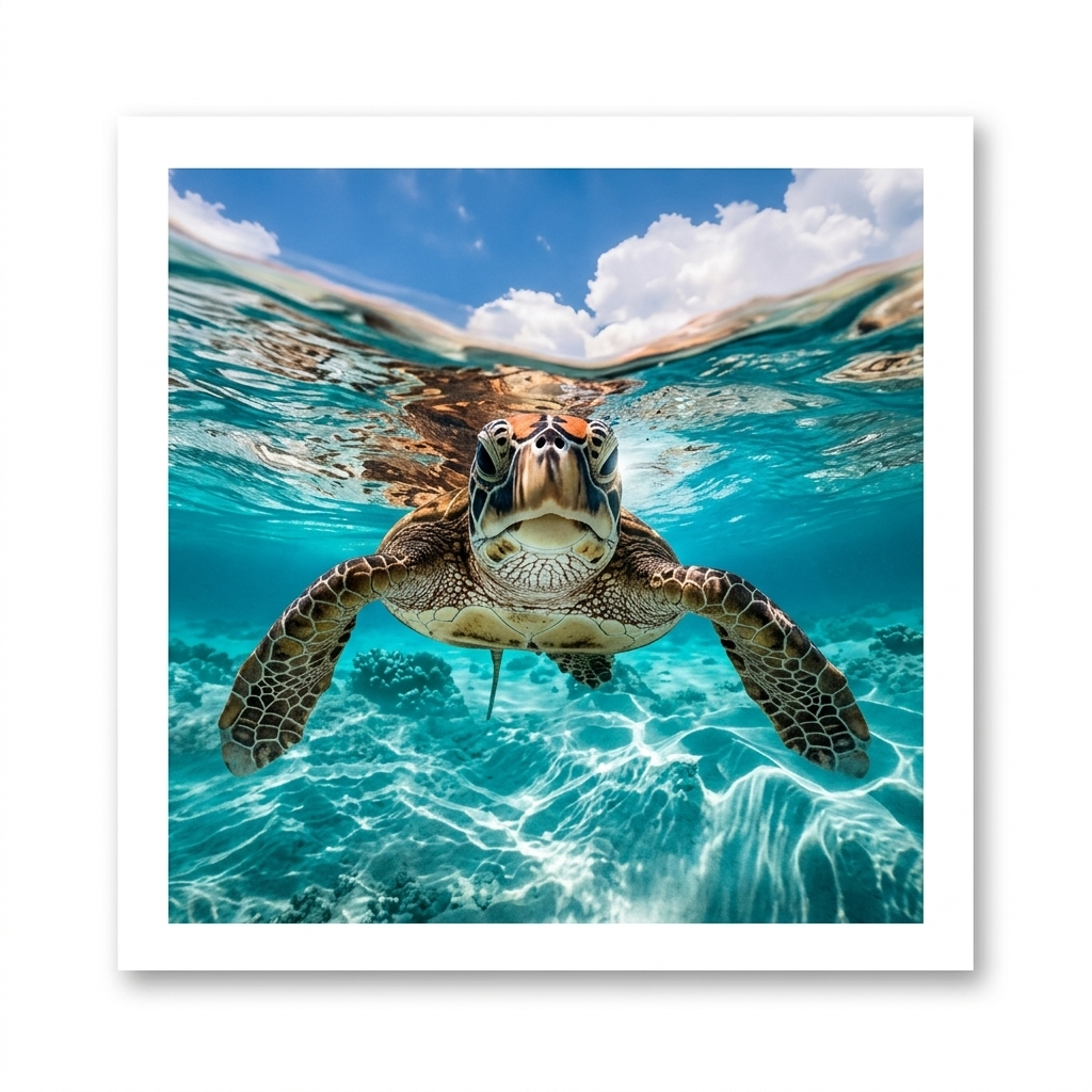 Kaart - Paperclip - Call of the wild - Zee schildpad - VB0.0012