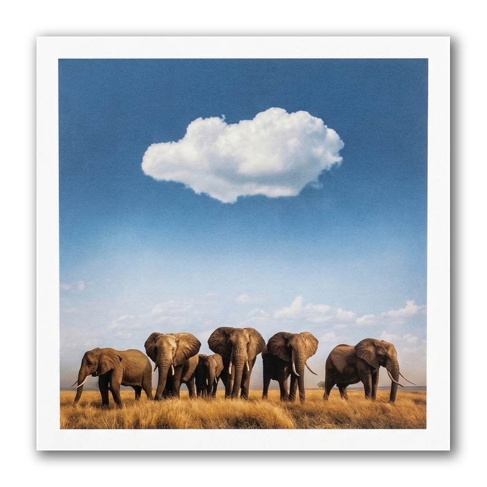 Kaart - Paperclip - Call of the wild - Olifanten - VB0.0015