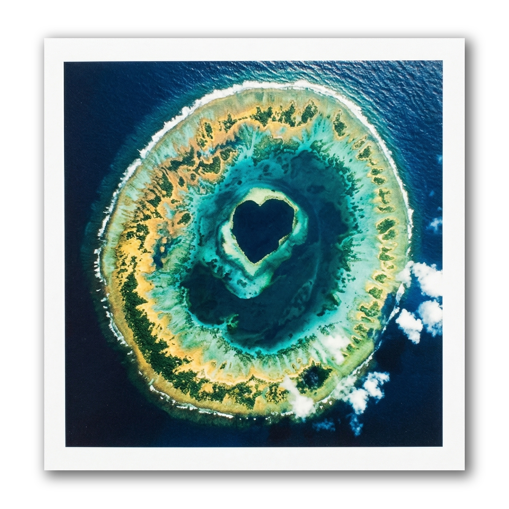 Kaart - Paperclip - Call of the wild - Luchtfoto van een eiland - VB0.0029