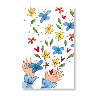 Hallmark Kaart - Vlinders & bloemen - Matia Studio - 11