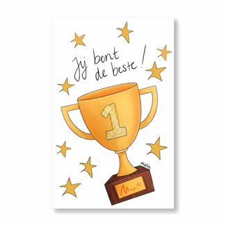 Hallmark Kaart - Jij bent de beste! - Matia Studio - 18