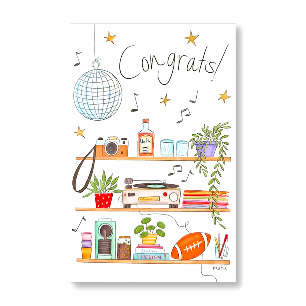 Kaart - Hallmark - Matia Studio - Congrats! - 13