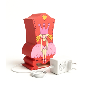 Bladwijzer Lamp - Prinsessenlamp - Op de troon