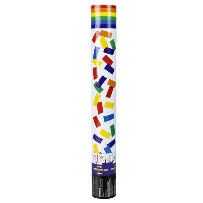 PartyXplosion Confettikanon - Regenboog - Papier - 38cm