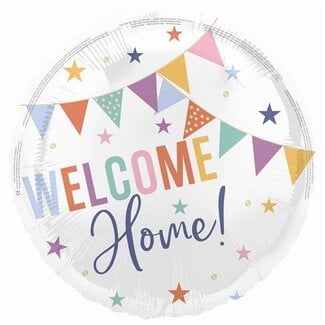 Haza-Witbaard Folieballon - Welcome home - 45cm - Zonder vulling