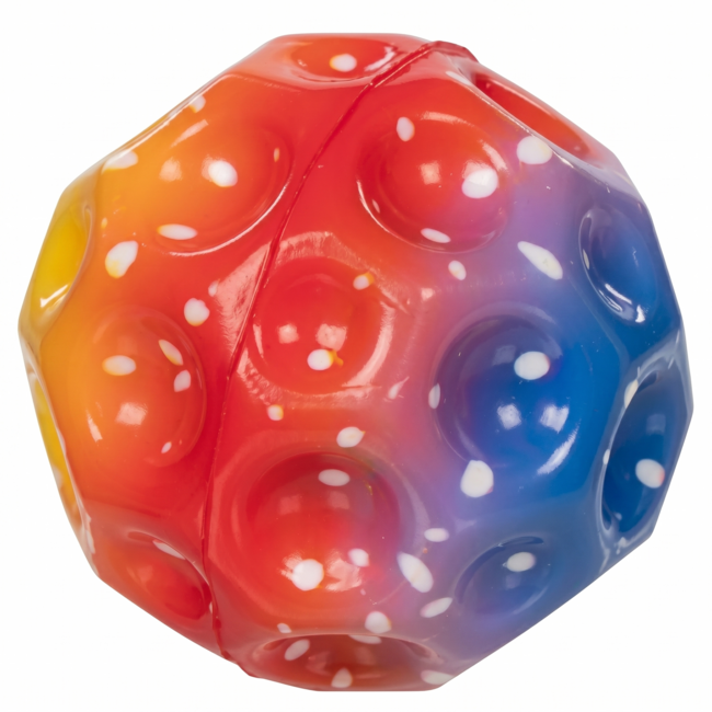 Stuiterbal - Regenboogkleuren - 6,5cm - 4+