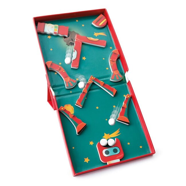 Scratch Puzzel & knikkerbaan - Robot - Magnetisch - 15,5x20,5cm