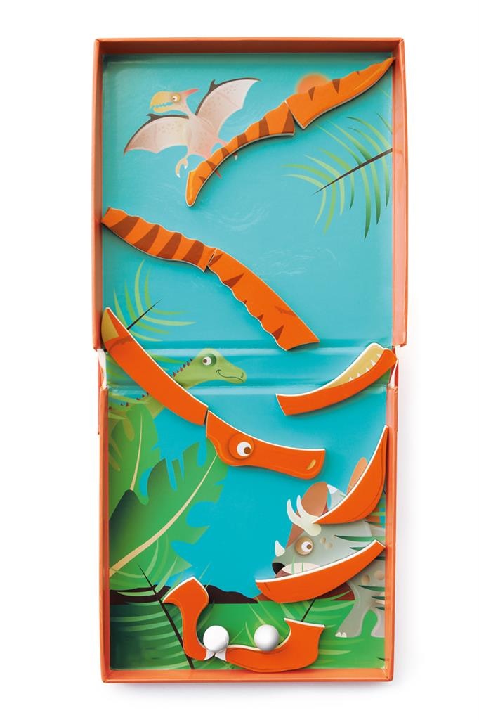 Puzzel & knikkerbaan - Dinosaurus - Magnetisch - 15,5x20,5cm