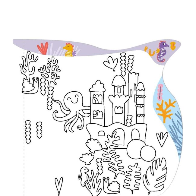 Kleuren met water - Onder water - Met spelletjes & stickers