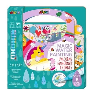 Avenir Kleuren met water - Eenhoorns - Met spelletjes & stickers
