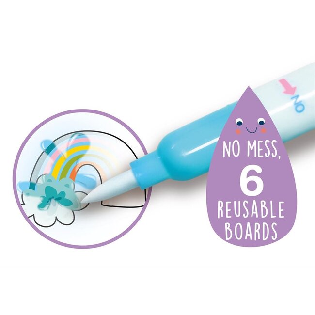 Avenir Kleuren met water - Eenhoorns - Met spelletjes & stickers