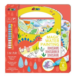 Kleuren met water - Dinosaurussen - Met spelletjes & stickers