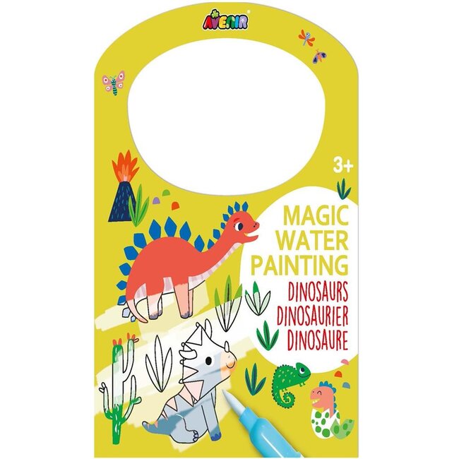 Kleuren met water - Dinosaurussen - Met spelletjes & stickers