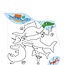 Kleuren met water - Dinosaurussen - Met spelletjes & stickers
