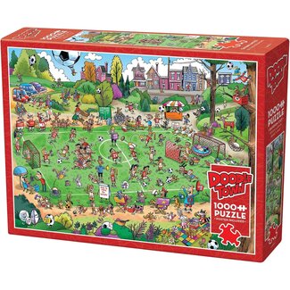 Cobble hill Puzzel - Doodle town - Offside antics - 1000st.