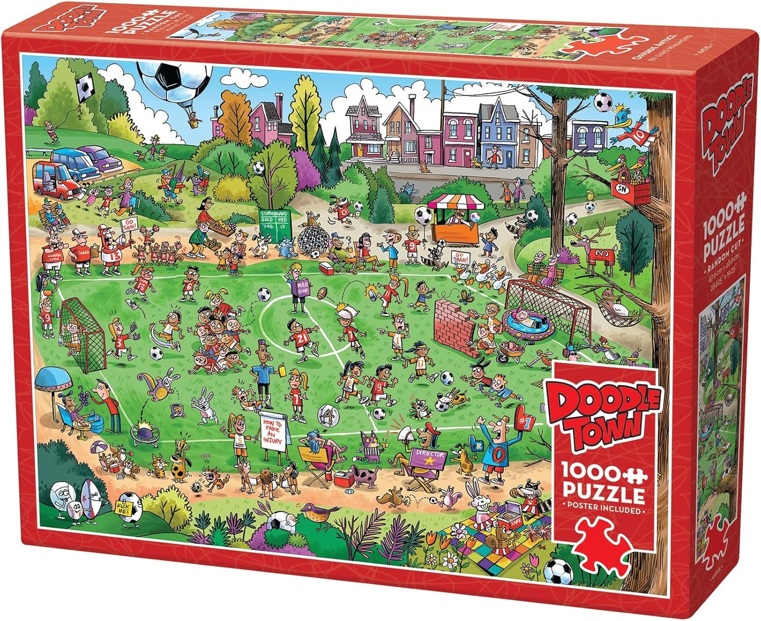 Puzzel - Doodle town - Offside antics - 1000st.