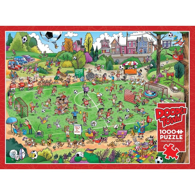 Cobble hill Puzzel - Doodle town - Offside antics - 1000st.