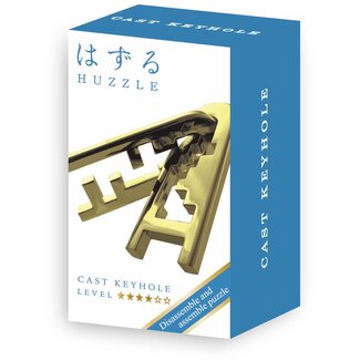 Eureka IQ-puzzel - Keyhole - Mini - Metaal - Goud - Niveau 4