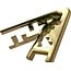 Eureka IQ-puzzel - Keyhole - Mini - Metaal - Goud - Niveau 4