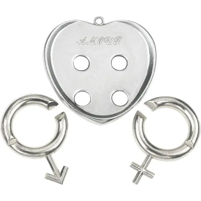 Eureka IQ-puzzel - Amour - Mini - Metaal - Zilver - Niveau 5