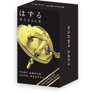 Eureka IQ-puzzel - Amour - Mini - Metaal - Goud - Niveau 5