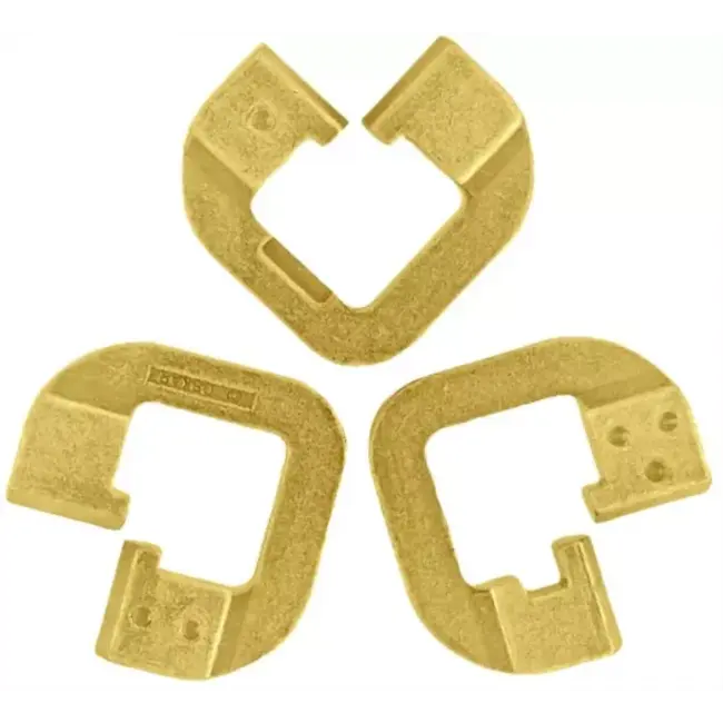 Eureka IQ-puzzel - Chain - Mini - Metaal - Goud - Niveau 6