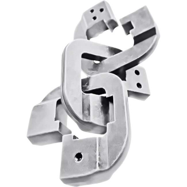 Eureka IQ-puzzel - Chain - Mini - Metaal - Zilver - Niveau 6