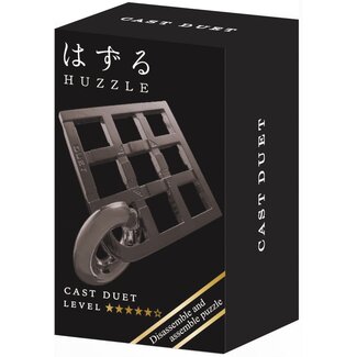 Eureka IQ-puzzel - Duet - Mini - Metaal - Zwart - Niveau 5