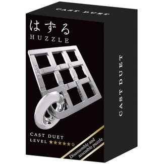 Eureka IQ-puzzel - Duet - Mini - Metaal - Zilver - Niveau 5