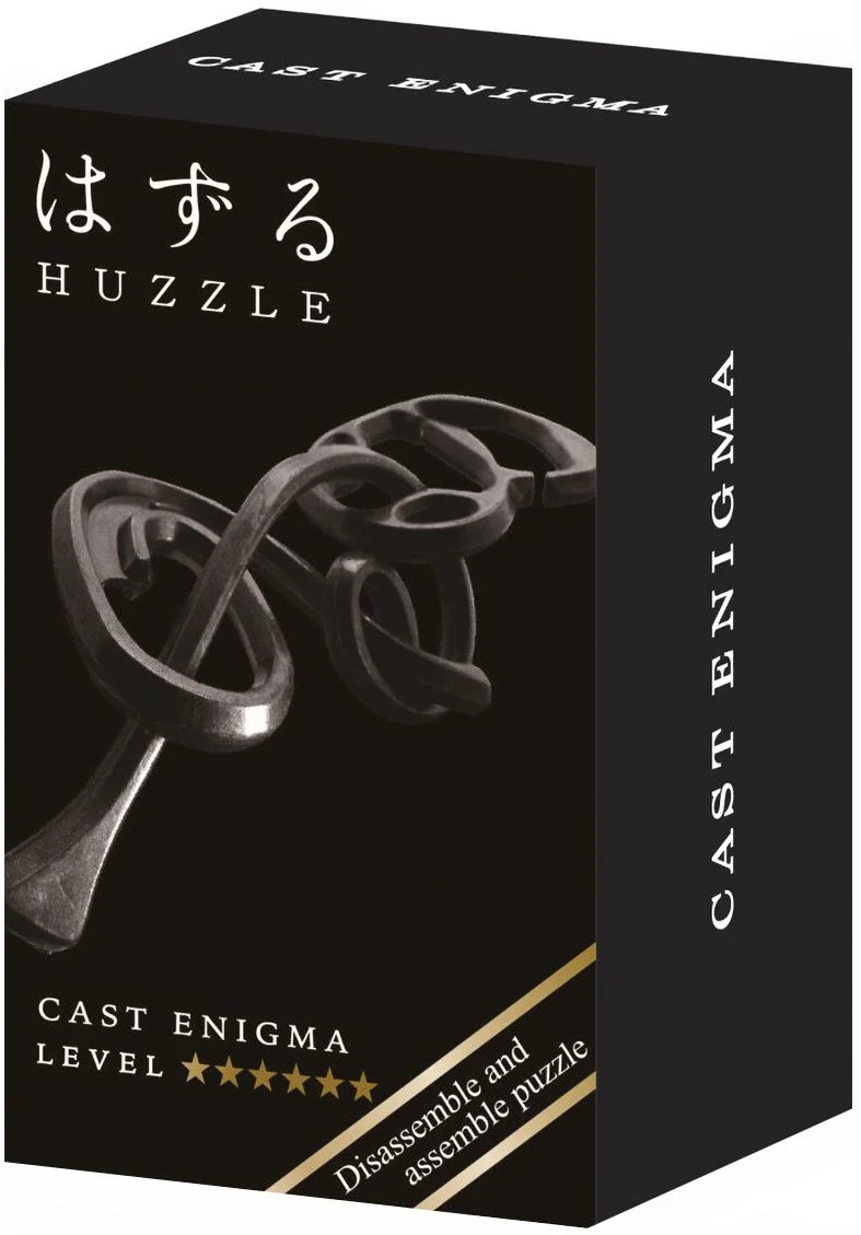 IQ-puzzel - Enigma - Mini - Metaal - Zwart - Niveau 6