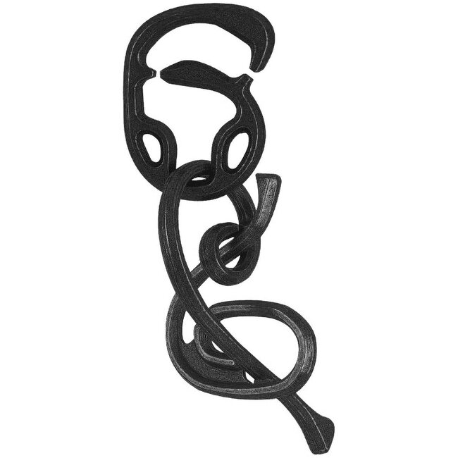 Eureka IQ-puzzel - Enigma - Mini - Metaal - Zwart - Niveau 6