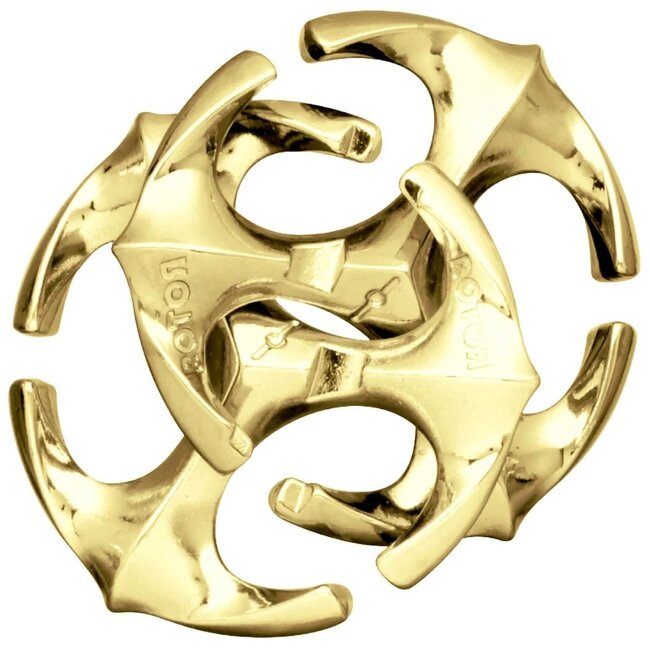 Eureka IQ-puzzel - Rotor - Mini - Metaal - Goud - Niveau 6