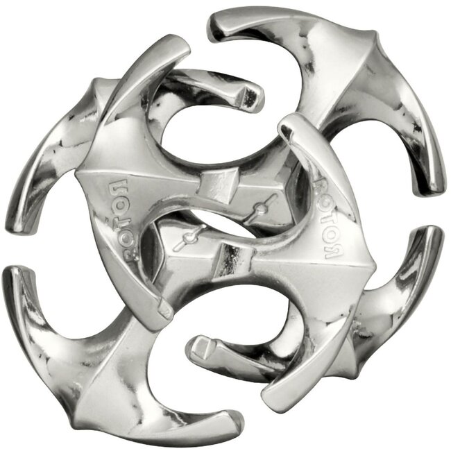 Eureka IQ-puzzel - Rotor - Mini - Metaal - Zilver - Niveau 6
