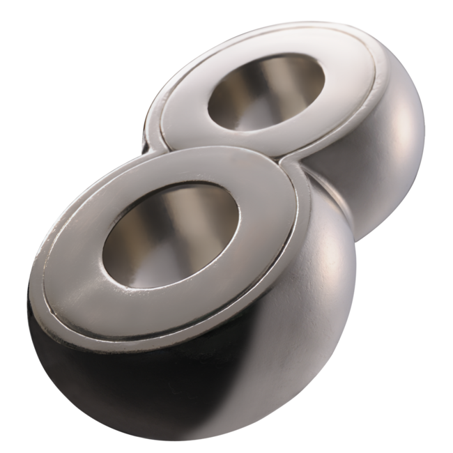 Eureka IQ-puzzel - Infinity - Metaal - Niveau 6