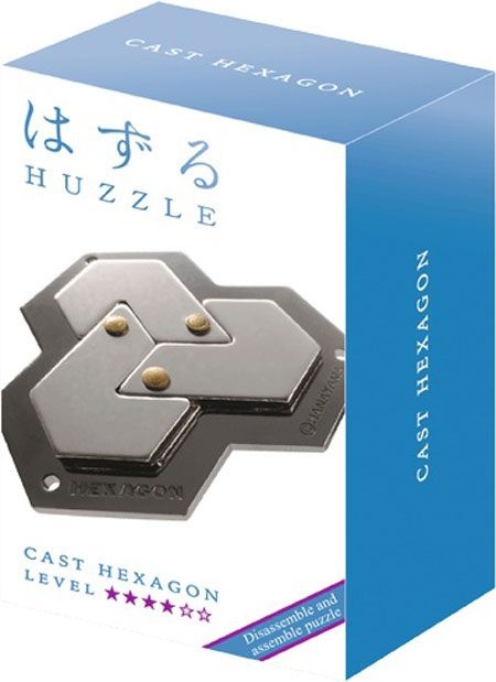IQ-puzzel - Hexagon - Metaal - Niveau 4