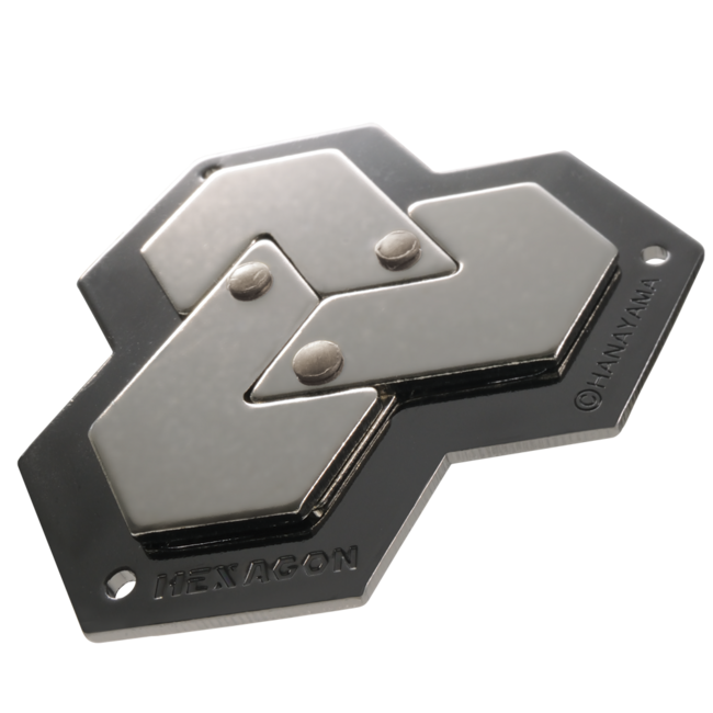 Eureka IQ-puzzel - Hexagon - Metaal - Niveau 4
