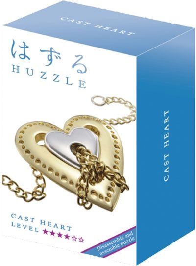 IQ-puzzel - Heart - Metaal - Niveau 4