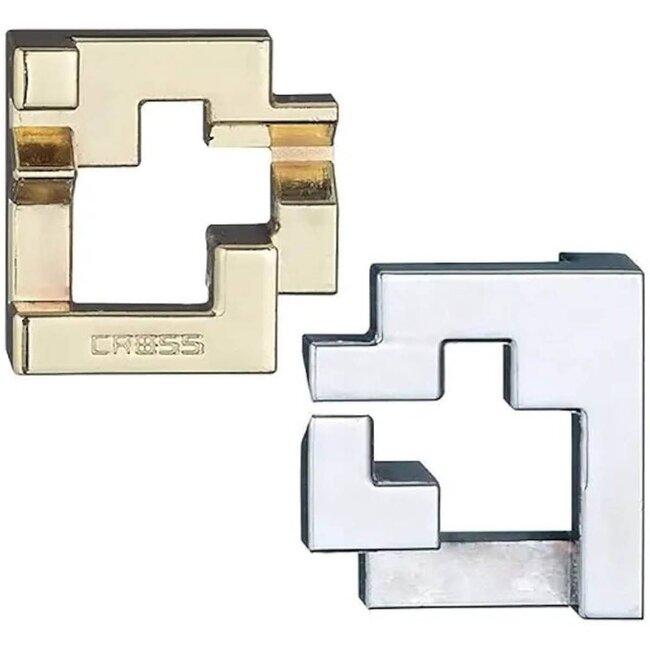 Eureka IQ-puzzel - Cross - Metaal - Niveau 3