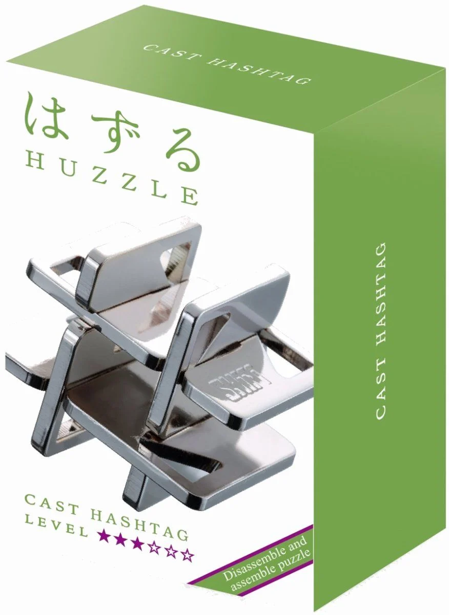 IQ-puzzel - Hashtag (Shift) - Metaal - Niveau 3
