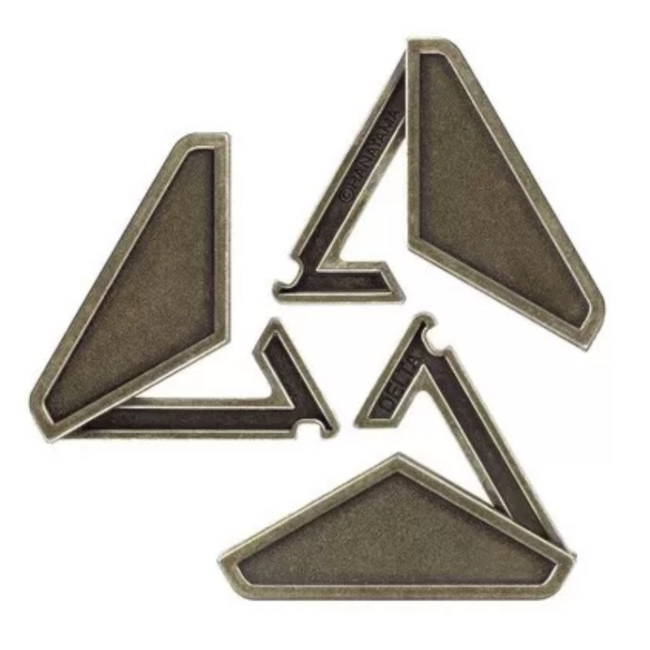 Eureka IQ-puzzel - Delta - Metaal - Niveau 3