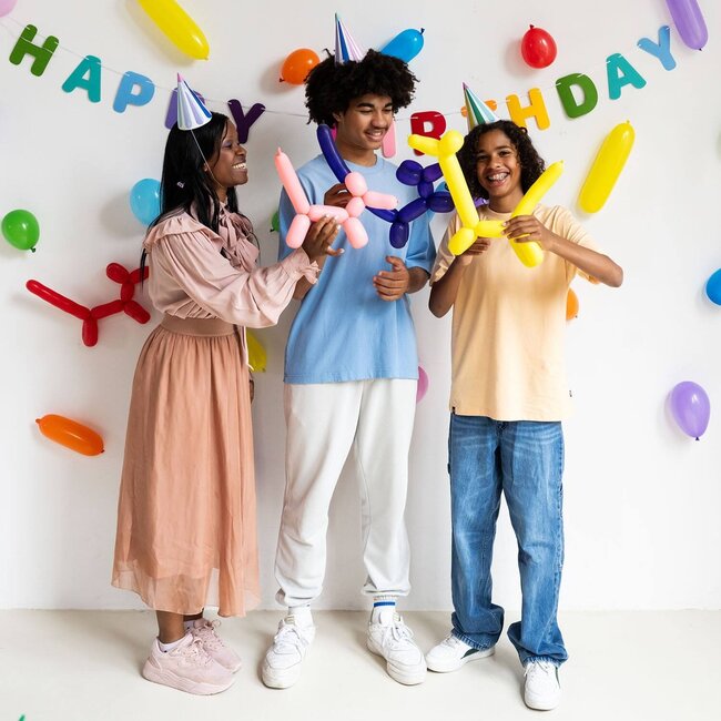 Folat Modelleerballonnen - Stripetastic - Doorsnee 5cm - 25st.