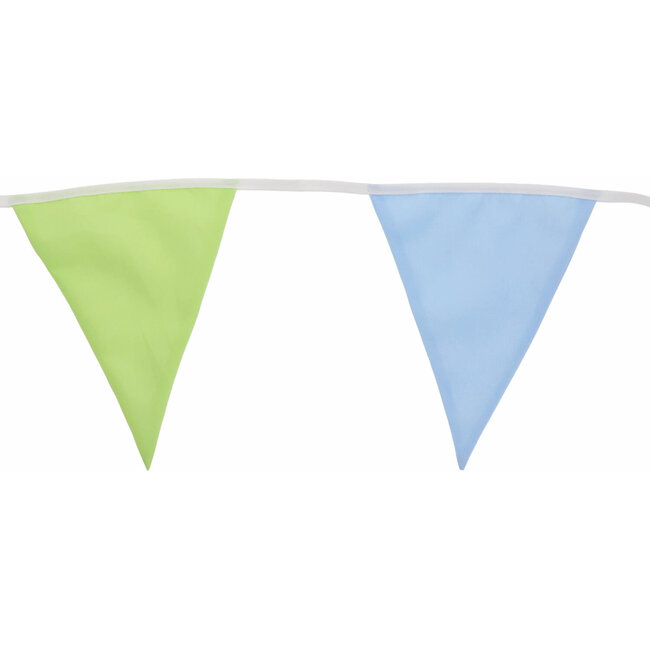 Folat Vlaggenlijn - Pastel - Polyester/katoen - 9 vlaggen - 23cm hoog - 6m