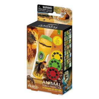 Ambo Zaklamp & projector - Wilde dieren - Met 3x8 afbeeldingen