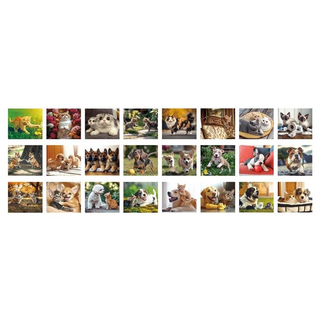 Ambo Zaklamp & projector - Kat & hond - Met 3x8 afbeeldingen