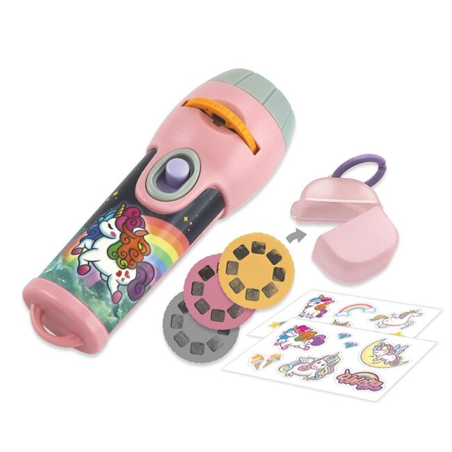 Ambo Zaklamp & projector - Eenhoorns - Met 3x8 afbeeldingen