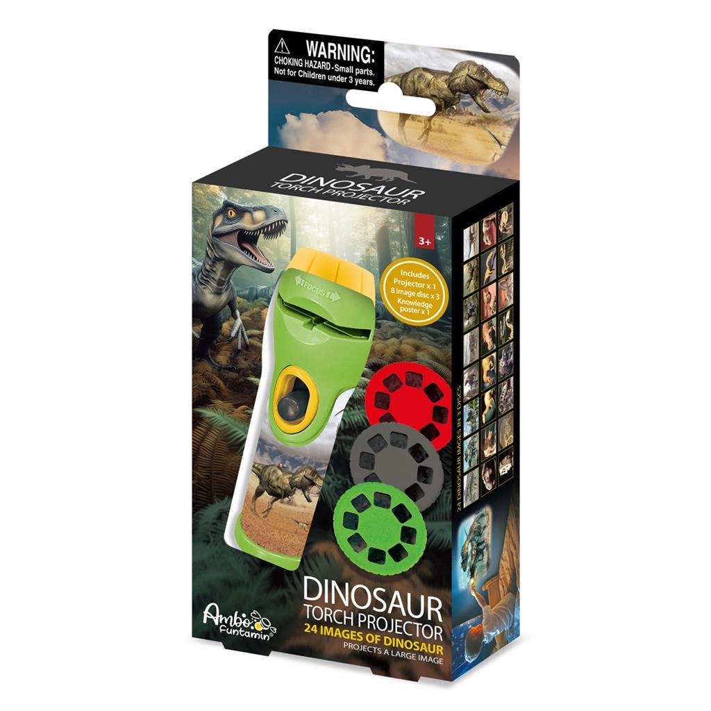 Zaklamp & projector - Dino's - Met 3x8 afbeeldingen