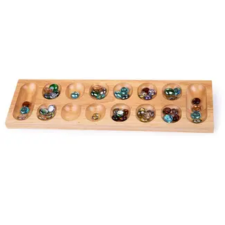 BigJigs Spel - Mancala - Bonenspel - 44,5x12,7x2cm