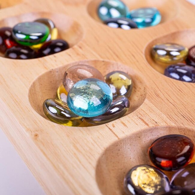 BigJigs Mancala - Bonenspel - Bordspel - 44,5x12,7x2cm