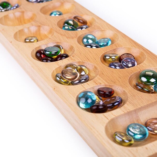 BigJigs Mancala - Bonenspel - Bordspel - 44,5x12,7x2cm
